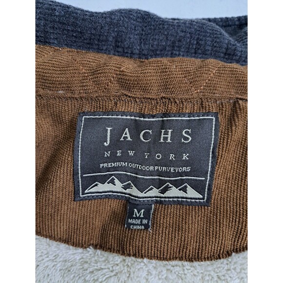 Jacks Flannel Fleece Sherpa Lined Shirt Shacket Heavyweight Gray Button - Picture 3 of 11